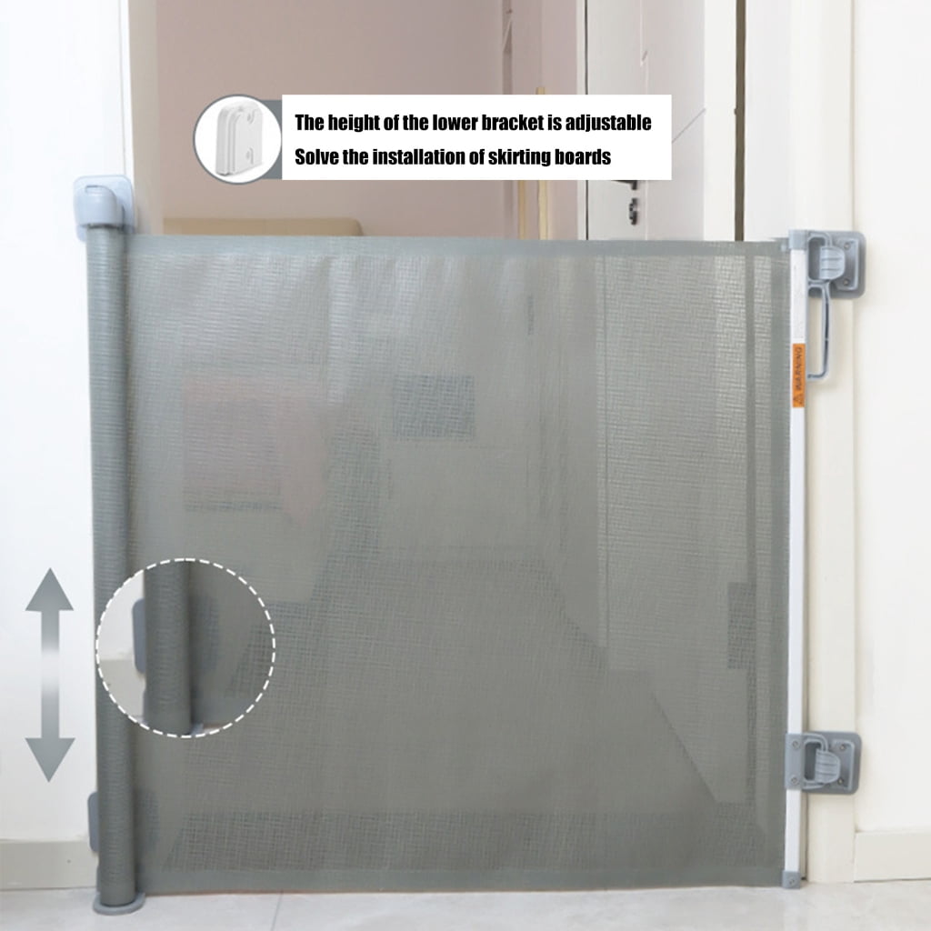 Expandable Pet Barrier Gate Adjustable Width 35 6cm To 145 6cm Needed Dog Gate For Home Doorways
