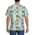 thumbnail image 3 of Bixox Men's Cartoon Car Racing Printed Short Sleeve Skinny Athletic T-Shirt, 3 of 6