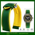 thumbnail image 3 of Correa de nailon de lona de 20 mm y 22 mm para relojes TAG HEUER F1 Gulf Oil Racing Submarine Omega Seahorse Series para hombre, 3 of 5