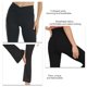 thumbnail image 4 of Pantalones de yoga ANGGREK elásticos transpirables cómodos informales polainas control de barriga para correr caminar, 4 of 5