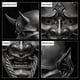 thumbnail image 5 of Máscara de látex japonesa para cosplay, diseño de demonio anime, máscara de cara fantasma para fiesta de Halloween, 5 of 5