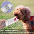 thumbnail image 2 of Botella de agua portátil para perros de 420 ml, botella a prueba de fugas con fregadero giratorio para mascotas, dispensador de agua portátil, botella ligera para perros y gatos para, 2 of 5