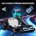 thumbnail image 5 of JoyWheels Licensed BMW Go Cart 400W Electric Go-Kart from 6 - Black, 5 of 10