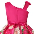 thumbnail image 5 of Odeerbi New Shoulder Children's Dress Rose Print Dress Skirt Girls Party outfits Festival outfits, 5 of 9