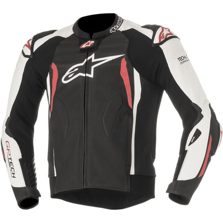 最終価格　Alpinestars GP Tech v2 Jacket For Alpinestars GP Tech V2 Mens Leather Jacket Black/White/Red 54 EUR