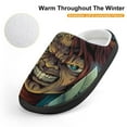 thumbnail image 4 of Horror Chucky Blood Cotton Slippers For Kids Winter Warm Soft Plush Slippers with Rubber Sole Non-Slip Indoor Outdoor Slip on Shoes For Teen Boys Girls Children, 4 of 8