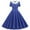 Dark Blue, variant on YYUIJK Women's Vintage Dress, Polka Dot Retro Style Cocktail Party Swing A-Line Dresses Dark Blue XL