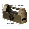thumbnail image 4 of Unique Bargains 30mm Body Width Padlock Chinese Old Style Zinc Alloy Brass Plated, 4 of 4