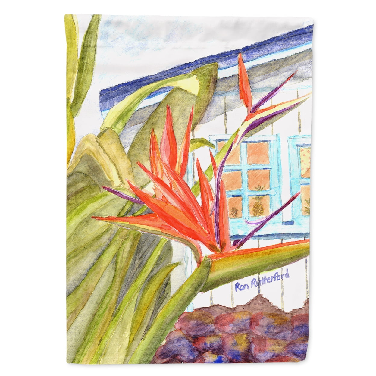 Carolines Treasures RDR2005-FLAG-PARENT Flower - Bird of Paradise Flag multicolor