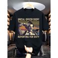thumbnail image 1 of Nouveau T-Shirt Design Doofy, Col Rond Décontracté, Adapté à Toutes les Saisons, Confortable et Polyvalent, Saisons Décontractées et Humoristiques, 1 of 5