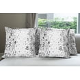 thumbnail image 6 of Ambesonne Modern Throw Pillow Cover 4 Pack, Mathematic Numbers Image, 18", Black and White, 6 of 7