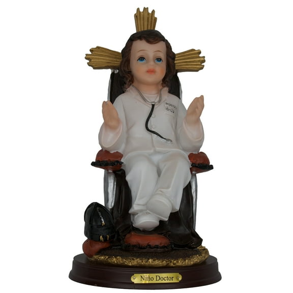 Niño Doctor 9" Santo Niño Doctor De Los Enfermos Resin Religious Figure