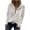 White, variant on Fesfesfes Women Hooded Casual Hoodies Jumper Tops Solid Sweatshirt Bandage Long Sleeve Blouse Tee Clothes Sale