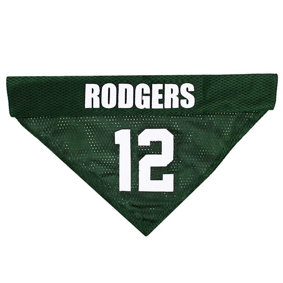 Pets First NFLPA Aaron Rodgers Reversible Bandana - Licensed available 8 Team Players 2 sizes