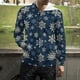 thumbnail image 3 of Sudadera con capucha y cremallera con copos de nieve navideños para hombre y mujer, sudaderas con capucha con estampado 3D, abrigos para niño y niño, ropa de calle con capucha y cremallera, 3 of 5