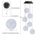 thumbnail image 5 of Toodour Solar Wind Chimes, Color Changing Crystal Ball Wind Chimes, Mother’s Day & Easter Gift for Women, Waterproof LED Solar Outdoor Lights for Garden, Patio, Yard Decor, 5 of 8