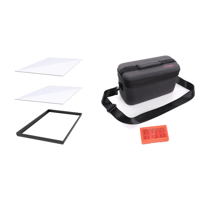 2 PCS Tempe Glass Screen Protector para Game Console Película Red