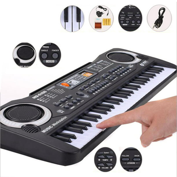 Pirate Making Huge Children 61 Keys Electronic Organ with Microphone Electric Piano Music  Educational Electronic Keyboard with US Plug - Walmart.com