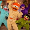 thumbnail image 2 of Funny Big Mouth Monster Onesie Silly Monster Onesie with Comb Plush Pajamas Home Loungewear (No Shoes Included), 2 of 7