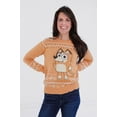 thumbnail image 2 of Bluey Mom Christmas Womens Cotton Gauze Long Sleeve Sweater Orange Large, 2 of 5