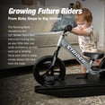 thumbnail image 2 of Strider 12” Sport Bike (Matte Gray) + Rocking Base - Helps Teach Baby How to Ride a Balance Bicycle - for Kids 6 Months to 4 Years - Easy Assembly & Adjustments, 2 of 8