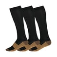 thumbnail image 1 of Chaussettes de Compression Infusées au Cuivre 20-30mmHg Diplômées Hommes & Femmes P-TTG, 1 of 5