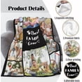 thumbnail image 3 of AISENIN Gifts for Aunt Custom Blankets with Photos Best Aunt Ever Customized Blankets with Photos Personalized Aunt Picture Blanket Collage, 3 of 5
