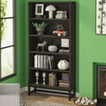 thumbnail image 6 of 5-Tier Heavy-Duty Bookshelf, 529lb Total Capacity, Anti-Tip Kit & Adjustable Feet, for Home Office/Library/Living Room, 6 of 6