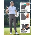 thumbnail image 3 of PULI Men’s Stretch Golf Pants Slim Fit Waterproof Tapered Work Casual Hiking & Travel Pants, 3 of 5