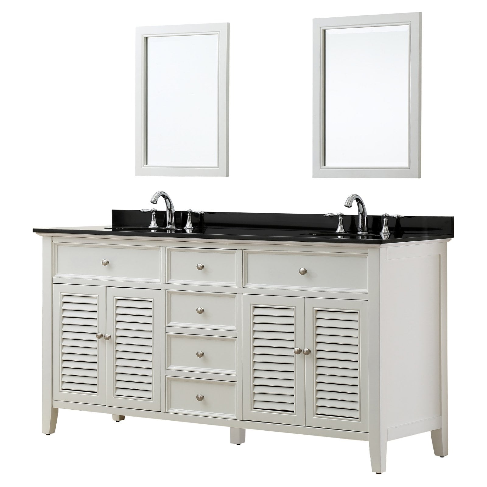 Direct Vanity Sink Shutter 6070D12 70 in. Double Bathroom Vanity