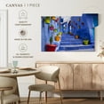 thumbnail image 5 of Elephant Stock Moroccan Blue Street Wall Art - Horizontal Canvas Wall Art - Living Room Wall Decor - Architecture Canvas - Blue And Purple Decor - 12" x 8", 5 of 8