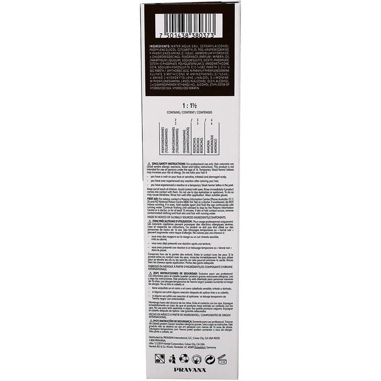Pravana ChromaSilk Creme Hair Color 3N Dark Brown, Low-Ammonia, 3