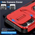 thumbnail image 2 of Funda para GANGXUN iPhone 16 Pro Max - Soporte metálico, Función magnética, Rojo, 2 of 5