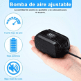 thumbnail image 5 of Bomba De Aire Oxigeno Acuario 300l Para Pecera Y 2 m Tubo 3w Negro, 5 of 5