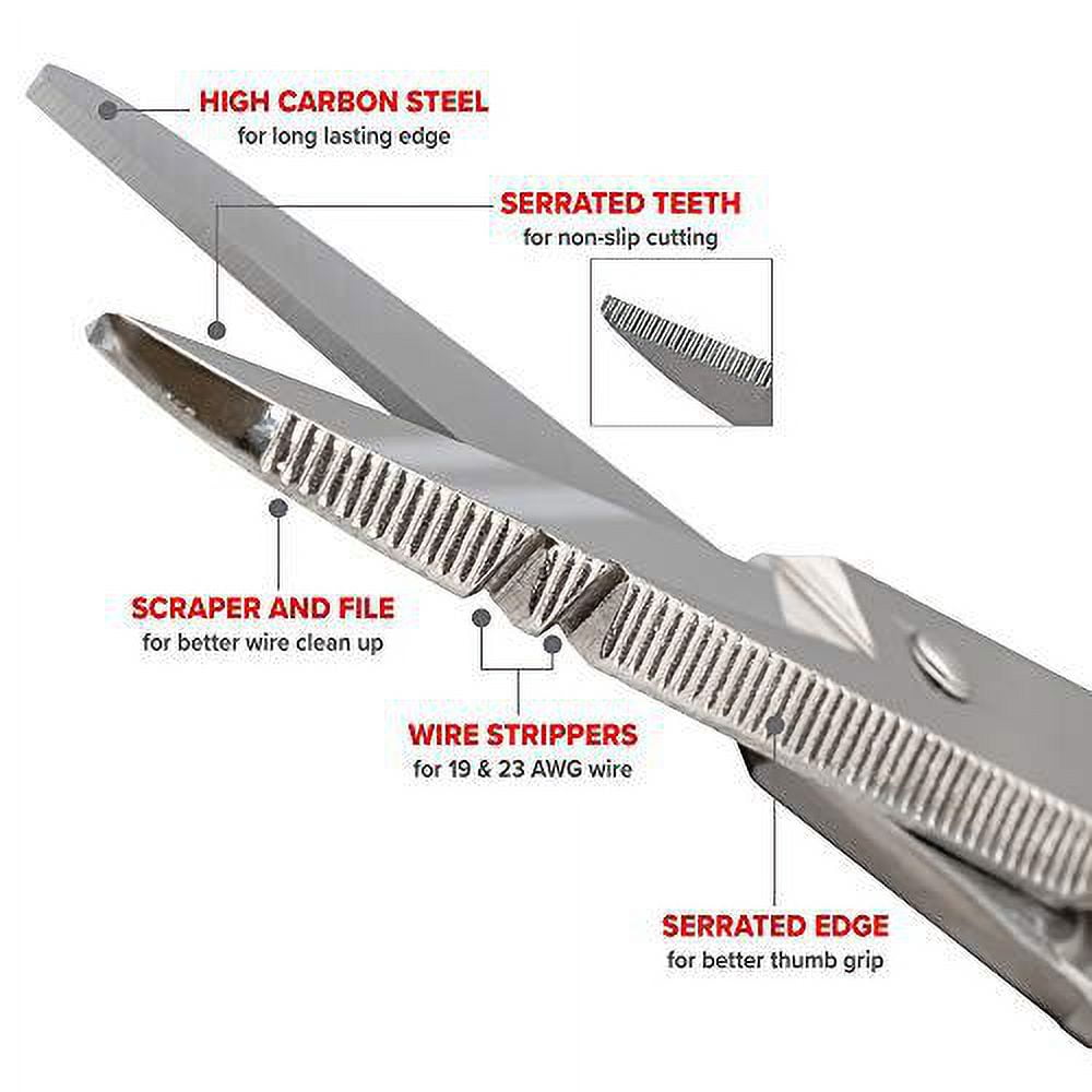 Jameson Notched & Serrated Scissors w/ Snip Grip