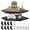 Black, variant on 2Pcs Corner Shelf Wall Mount Wood Floating Corner Shelves Picture Display Rack for Kitchen Living Room Bedroom Bathroom
