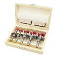 thumbnail image 1 of Ensemble de Perceuse à Embout en Carbure Cimenté, Installation Facile, Profondeur Réglable de 15Mm à 40Mm, Boîte de Rangement en Bois Incluse, 5 Pcs, 1 of 4
