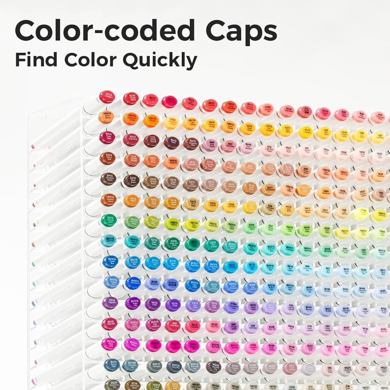 Ohuhu, 60-Color Markers, Oahu Series, Refill & Double Tips