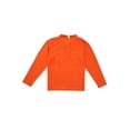thumbnail image 4 of Men's Adaptive Open Back Full Sleeves Orange T-shirt, 4 of 5
