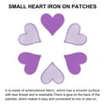 thumbnail image 4 of Uxcell Heart Shaped Iron on Patches Purple Embroidered Applique Patches 15Pcs 2.8"x2.7", 4 of 6