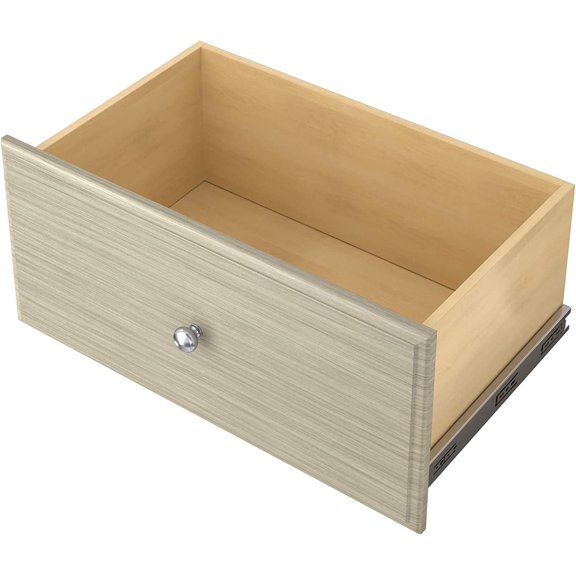 Easy Track Drawer Closet Storage, 12", Weathered Grey