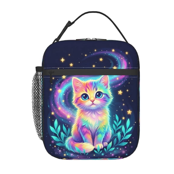 Cat Lunch Bag Insulated Lunch Box Reusable Lunch Tote Bag For Women Men Work Picnic