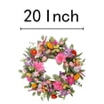 20 Inch Spring Wreath For Front Door Summer Tulip Decorations Home ...