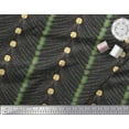 thumbnail image 3 of Soimoi Poly Georgette Fabric Leaves & Celebration Flag Party Printed Fabric 1 Yard 42 Inch Wide, 3 of 3