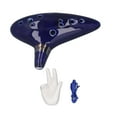 thumbnail image 2 of Ocarina Alto C De 12 Agujeros, Instrumento De Ocarina, Material Cerámico Azul De Alta Dureza Con Partitura Para Entretenimiento Diario, 2 of 8