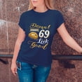 thumbnail image 3 of Damn I Look Good at 69 T-Shirt - Funny Birthday Tee for Women - Stylish Gift for Queen Turning 69, 3 of 4