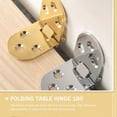 thumbnail image 2 of 4pcs Folding Sewing Table Hinges Sewing Machine Tray Table 180 Degree Small Hinge, 2 of 4