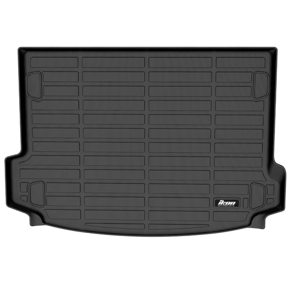 Ikon Motorsports TPE All Weather Heavy Duty Waterproof Rear Trunk Tray Cargo Liner Mats For 2020-2025 Land Rover Range Rover Evoque W/O Loadspace Rail
