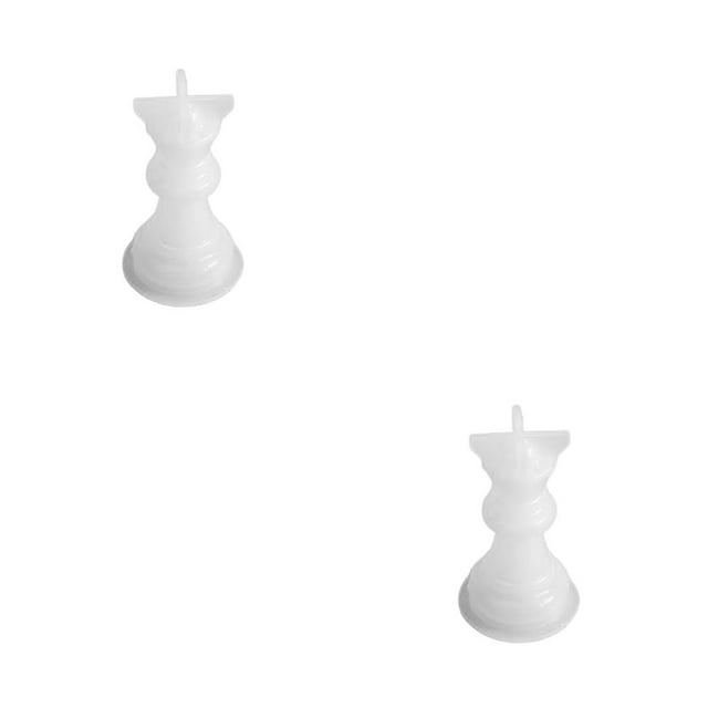 Guardoinrt 1/2/3/5 Chessboard Silicone Resin Mold Chess Piece Mould for Artistic Crafts Queen 2PCS