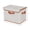 Beige, variant on Fabric Grey Storage Cube 3-Pack 10 Gallon Stackable Organizer with Lid